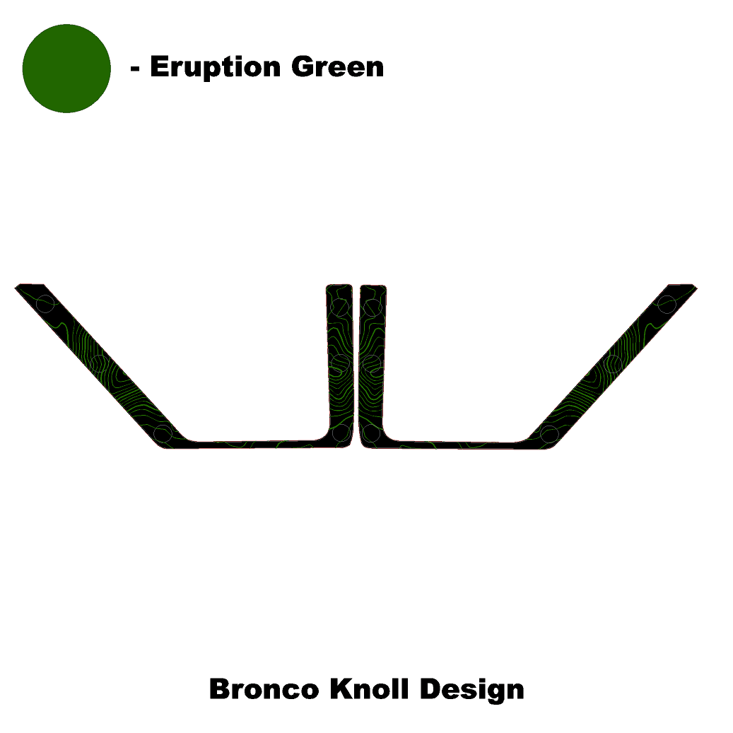 Topo Rear Door Net Trim Overlay Kit (Printed Series) - 2021+ Bronco