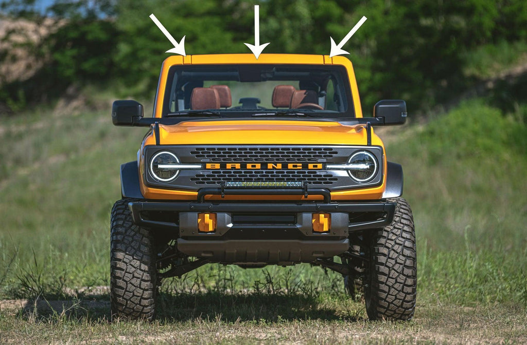 eXpert Upper Window Frame Paint Protection Film (Clear PPF) - 2021+ Bronco