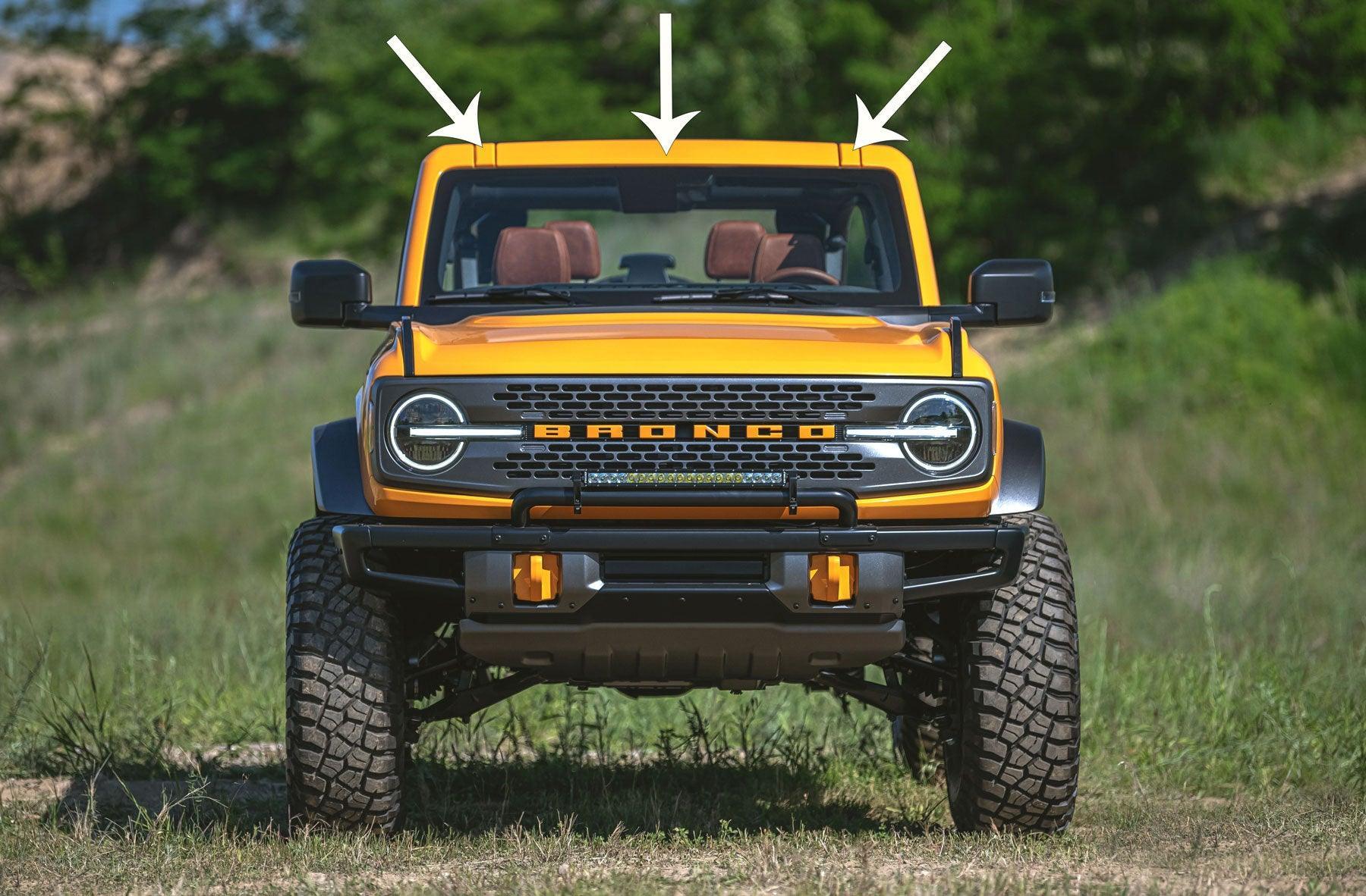 eXpert Upper Window Frame Paint Protection Film (Clear PPF) - 2021+ Bronco