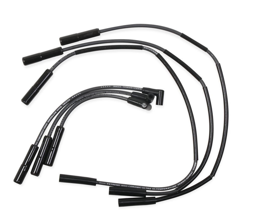 Spark Plug Wire Set - Extreme 9000 Ceramic Boot- 2007-2011 Jeep Wrangler JK - This custom fit extreme heat ceramic boot spark plug wire set fits 2007 to 2011 Jeep Wrangler JK with a 3.8L V-6 engine.