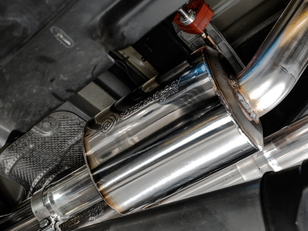 AWE 0FG Catback Exhaust for RAM TRX - 5" Diamond Black Tips