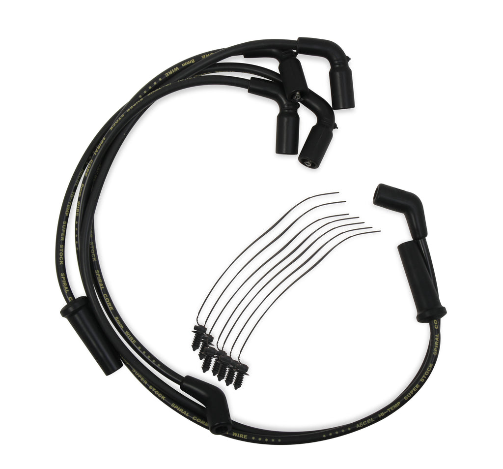 Custom Wire Set - 2017-up Harley Davidson Touring - 8mm - Black - Motorcycle S/S Spiral Core wire set for 2017 and up Harley Davidson Touring Series bikes - 8mm - Black