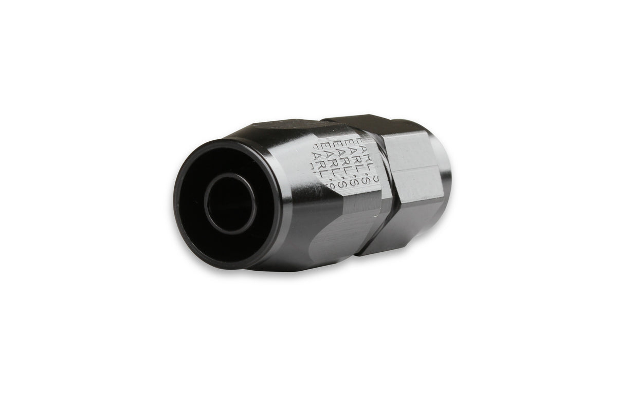 Earls Straight Swivel-Seal® Hose End AN -12 - Black