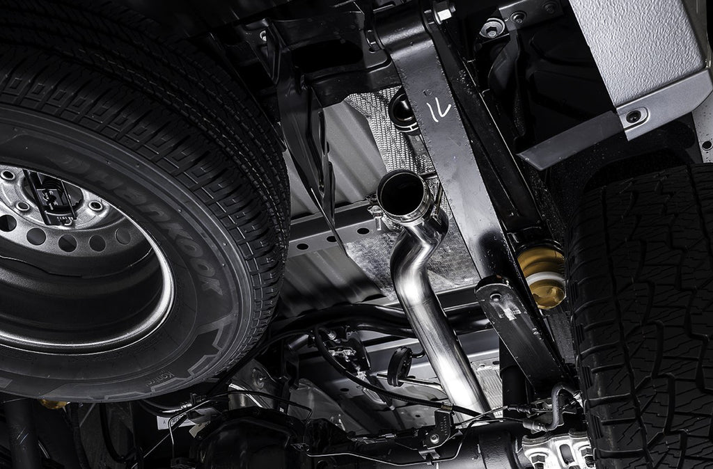 AWE 0FG Exhaust with BashGuard for Ford Ranger - Dual Diamond Black Tips
