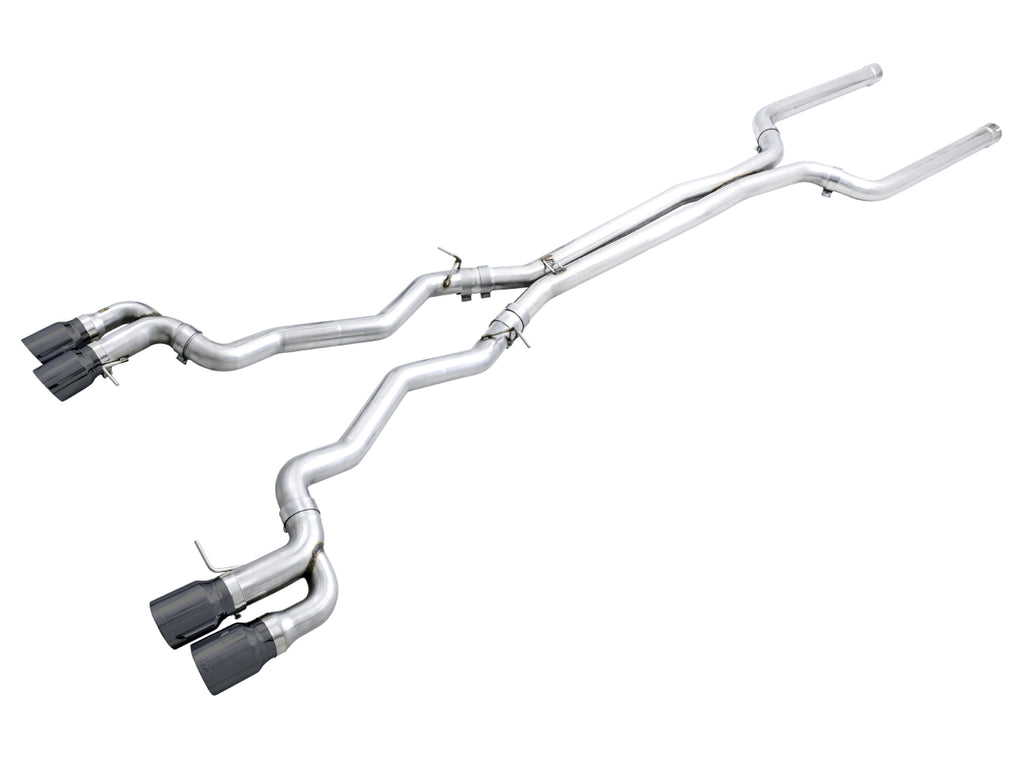 AWE Track Edition Catback Exhaust for BMW F90 M5 - 4" Diamond Black Tips