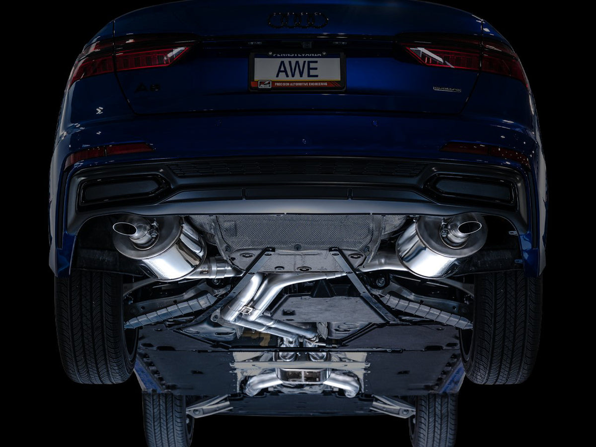 AWE Touring Edition Exhaust for Audi C8 A6/A7 - Turndowns
