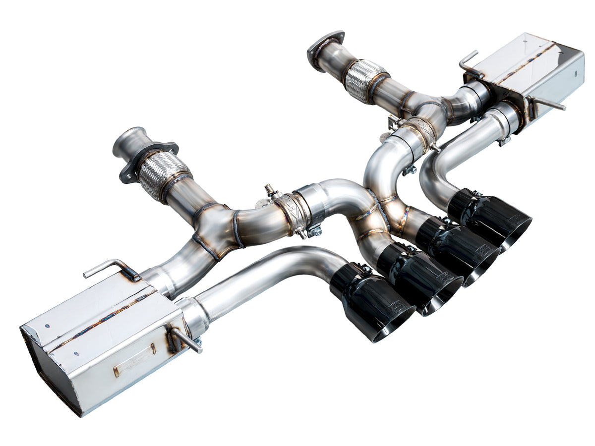 AWE SwitchPath Exhaust for C8 Corvette Z06 - 4.5" Diamond Black Tips