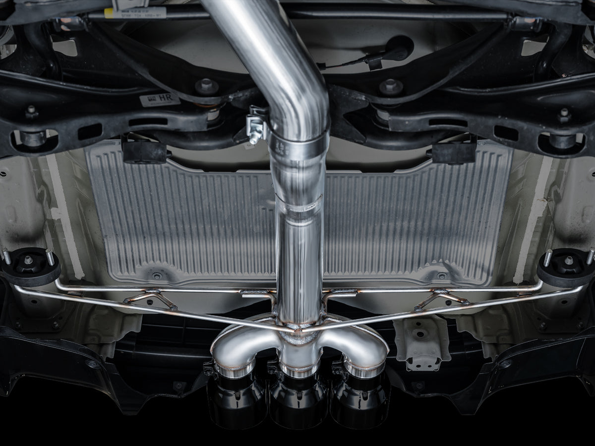 AWE Track Edition Exhaust for DE5 Integra Type-S - Triple Diamond Black Tips