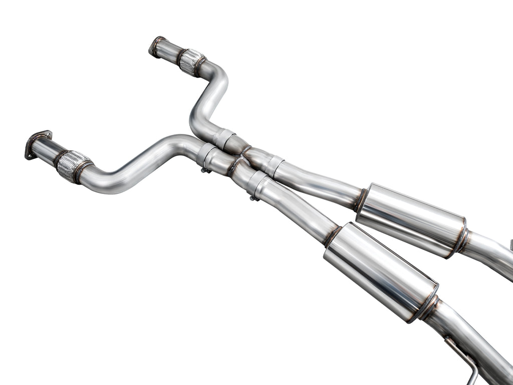 AWE Touring Edition Exhaust for Nissan Z - 5” Diamond Black Tips