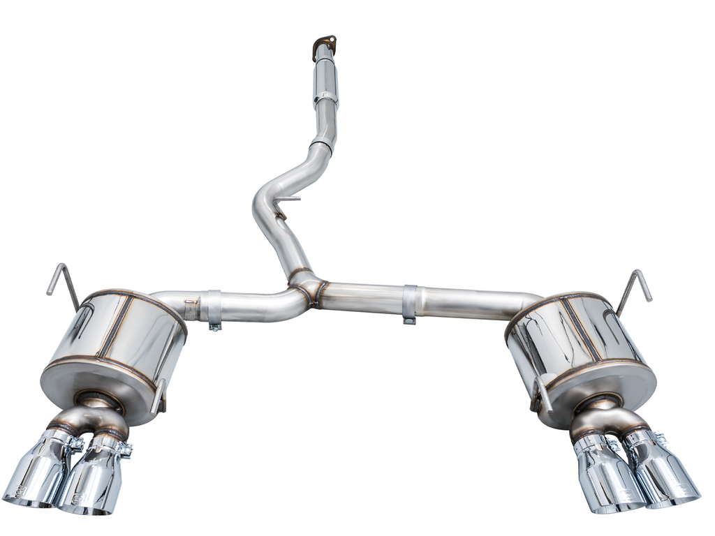 AWE Touring Edition Catback Exhaust for VB Subaru WRX - 4" Chrome Silver Tips