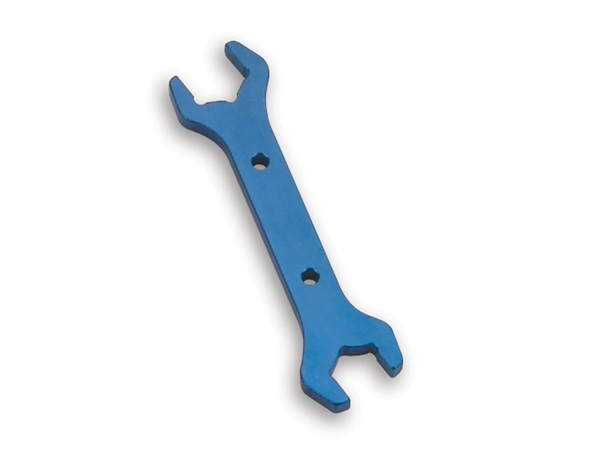 Double-Ended Hose End Wrench, Hex Size 7/8 x 3/4, 8 Nut-6 Socket, Blue
