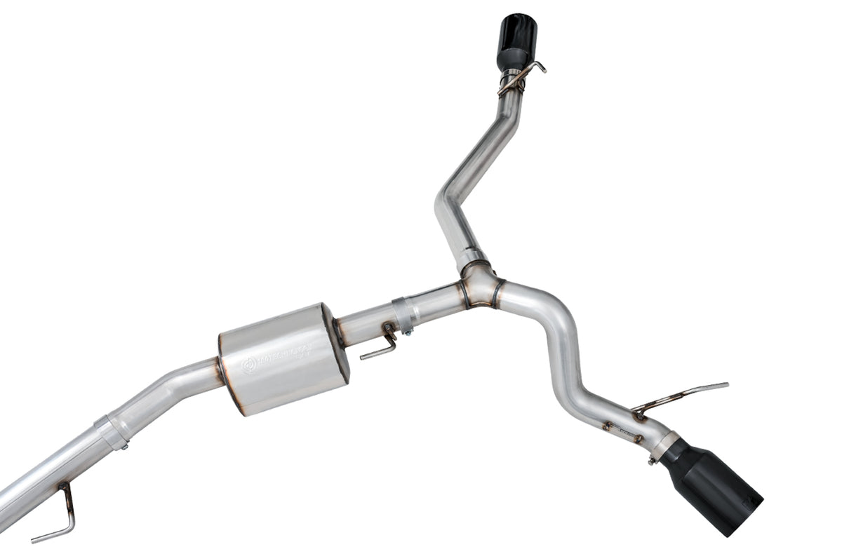 AWE Tread Edition Catback Dual Exhaust for Jeep JT 3.6L - Diamond Black Tips