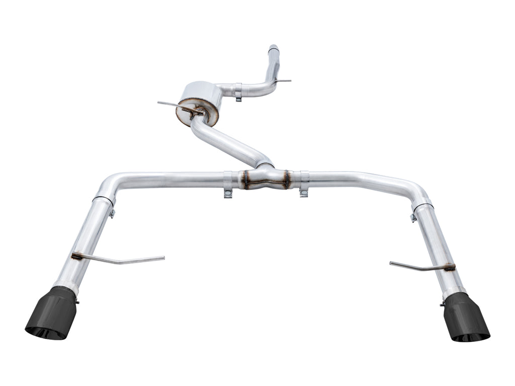 AWE Track Edition Exhaust - Resonated - for MK7 Jetta GLI w/ High Flow Downpipe (not included) - Diamond Black Tips
