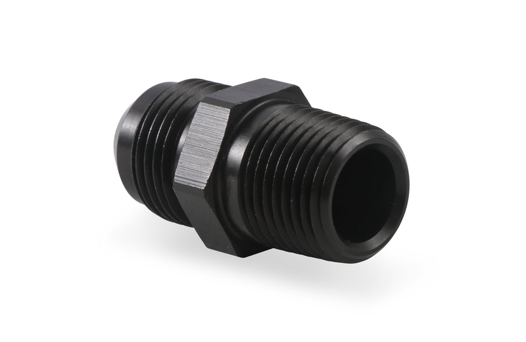 Straight AN -10 Male to 1/2" NPT Male Adapter - Black