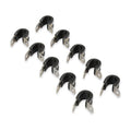 Cushioned Hose Clamp, Fits 3/8" Tube Or Hose O.D., Package Of 10, Aluminum Finish