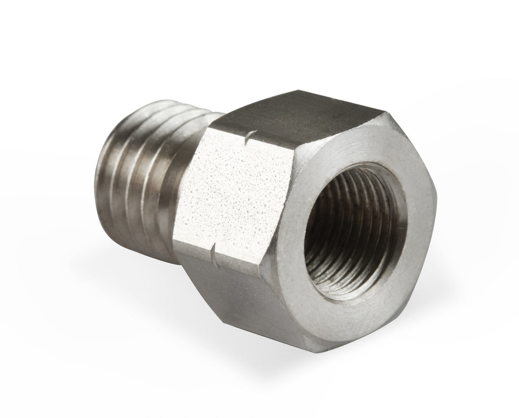 Fits GM LT Gen-V engines (2014 & up), M12 x 1.75 w/ Tapered Seat to 1/8" NPT Female Port - Stainless Steel