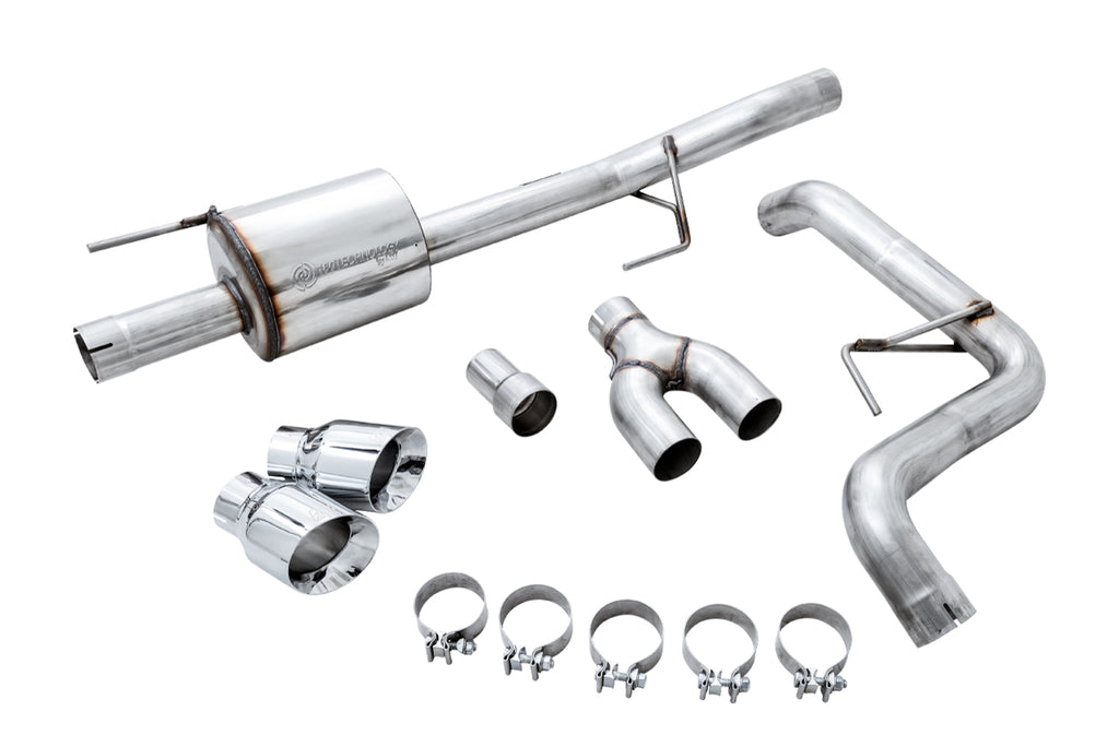 AWE 0FG Single Exit Exhaust for '15-'20 F-150 - 4.5" Chrome Silver Tips