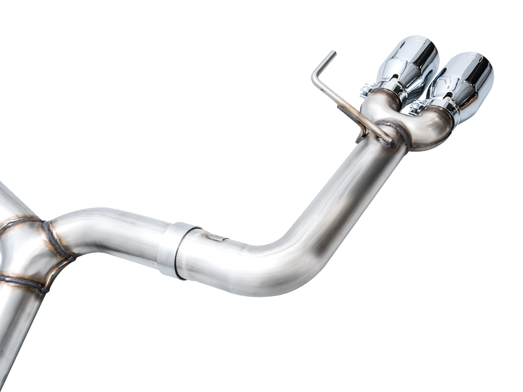 AWE Track Edition Catback Exhaust for VB Subaru WRX - 4" Chrome Silver Tips