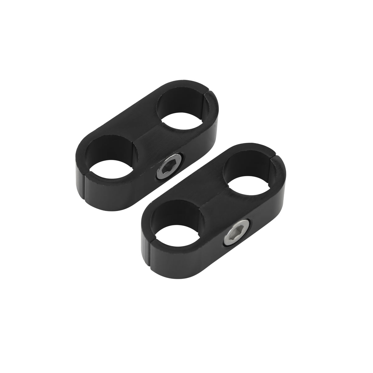 Hose & Tubing Separator, 9/16", Package Of 2, Black Anodized