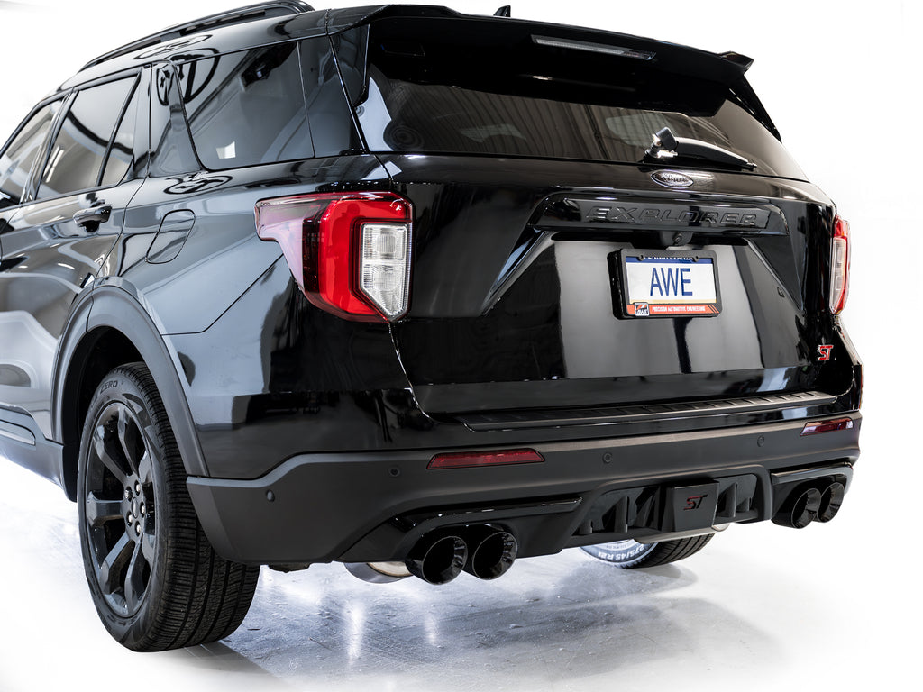 AWE Touring Edition Exhaust for Ford Explorer ST - Diamond Black Tips