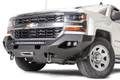Fab Fours CS16-X4851-1 Matrix No Guard installed on 2016-2018 Chevrolet Silverado 1500; winch and lights shown sold separately