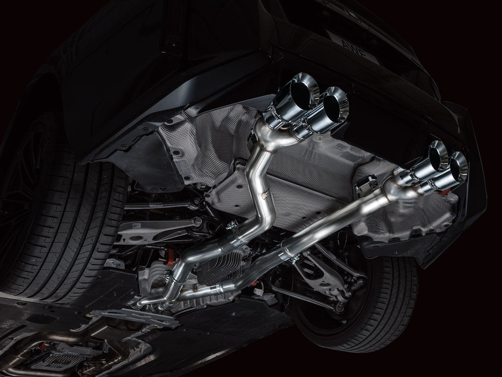 AWE Track Edition Exhaust for BMW G87 M2 - 4.5" Chrome Silver Tips