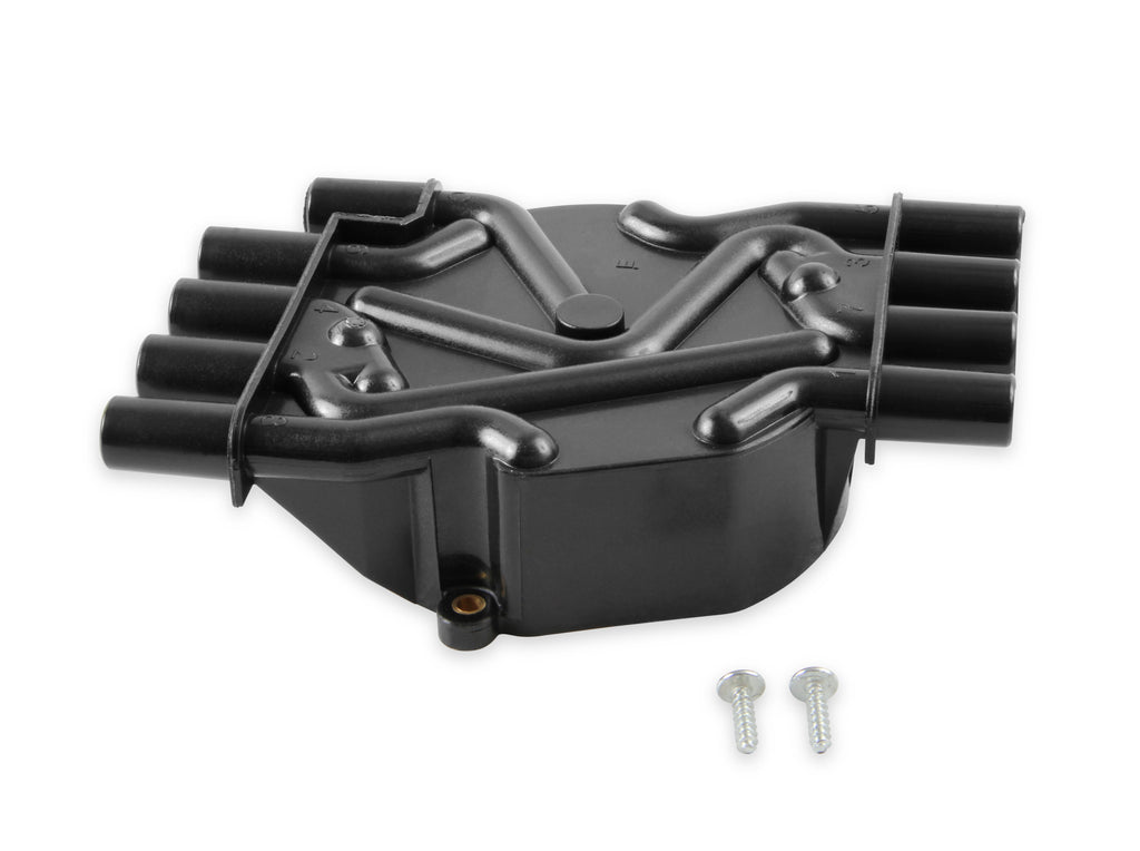 Distributor Cap - Chevy / GMC Vortec - V8 - Female - Socket Style - Crab - Black - 120141 distributor cap is a black, socket style heavy duty cap.