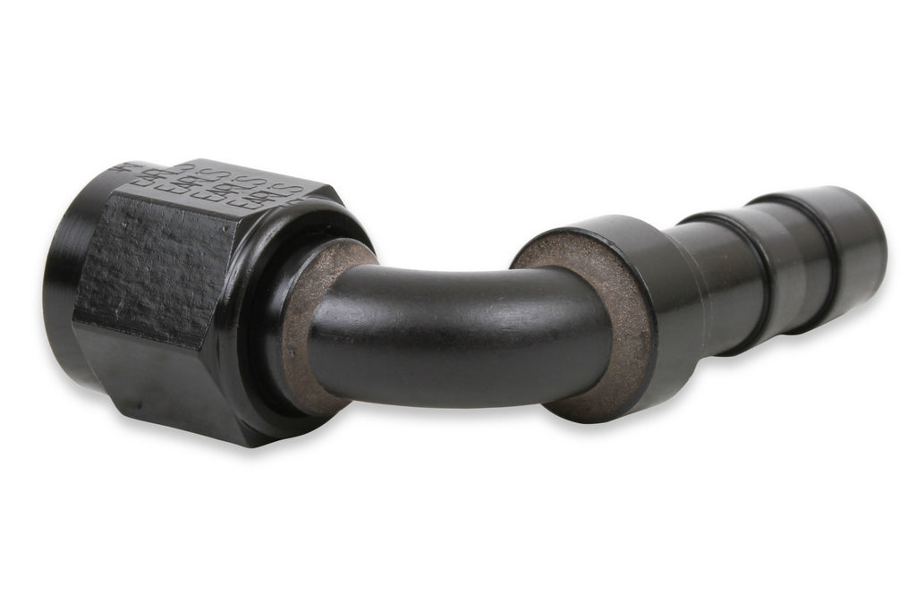 Black Anodized Lightweight Direct Replacement for Brass Push Lock Type Hose Ends.
