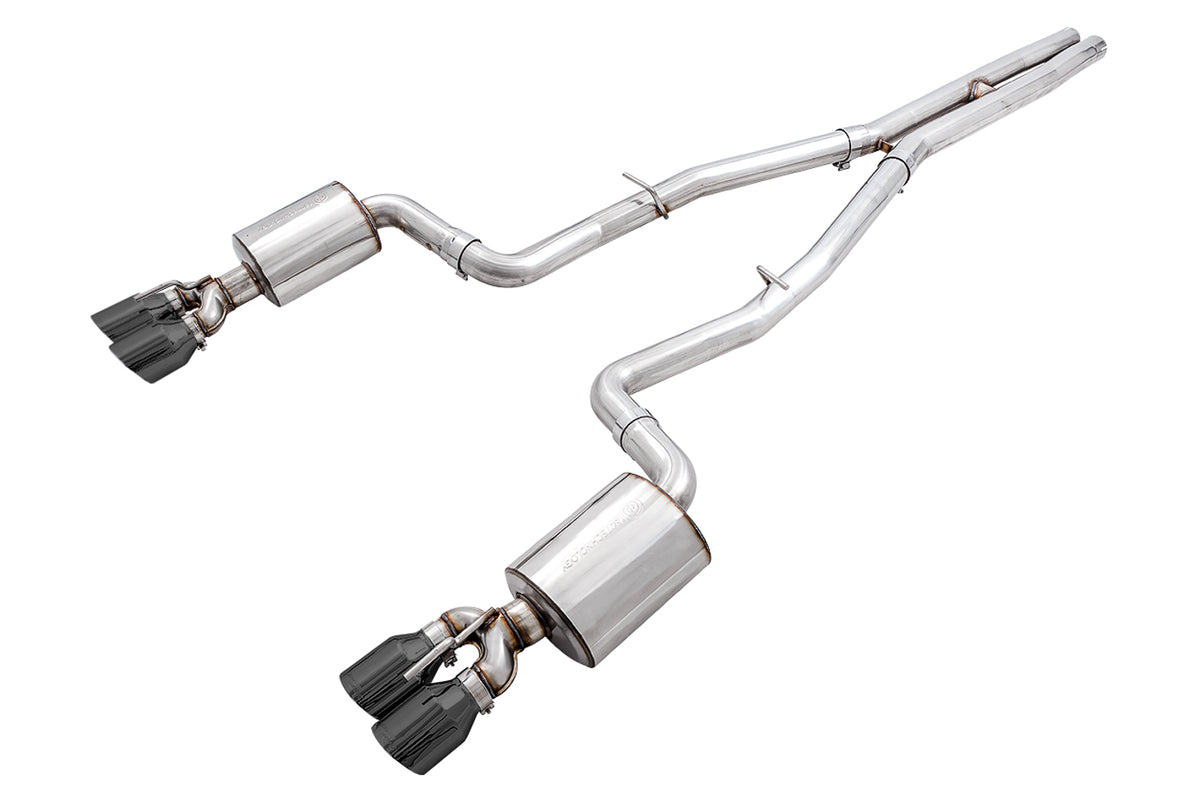 AWE Touring Edition Exhaust for 17+ Challenger 5.7 - 4" Diamond Black Tips