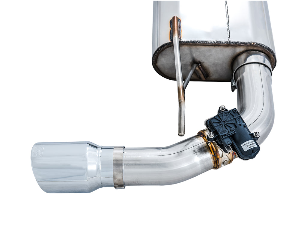 AWE SwitchPath™ Cat-back Exhaust (with Remote) for Ford Focus RS - Chrome Silver Tips
