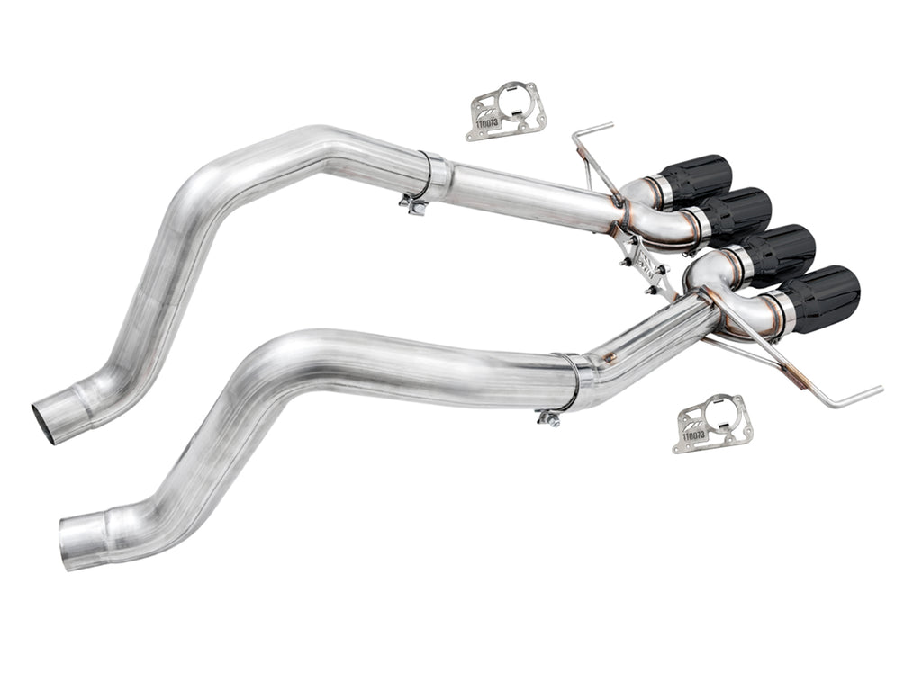 AWE Track Edition Axleback Exhaust for C7 Corvette - 4.5" Diamond Black Tips