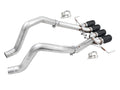 AWE Track Edition Axleback Exhaust for C7 Corvette - 4.5" Diamond Black Tips