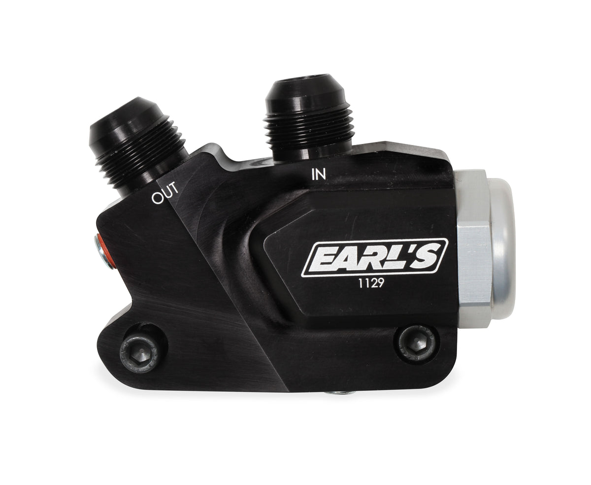 Gen V LT Side Mount Oil Cooler Adapter w/180 Degree Thermostat