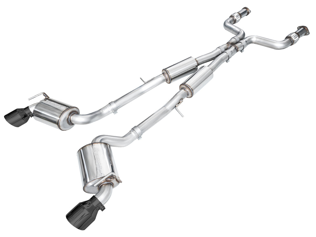 AWE Touring Edition Exhaust for Nissan Z - 5” Diamond Black Tips