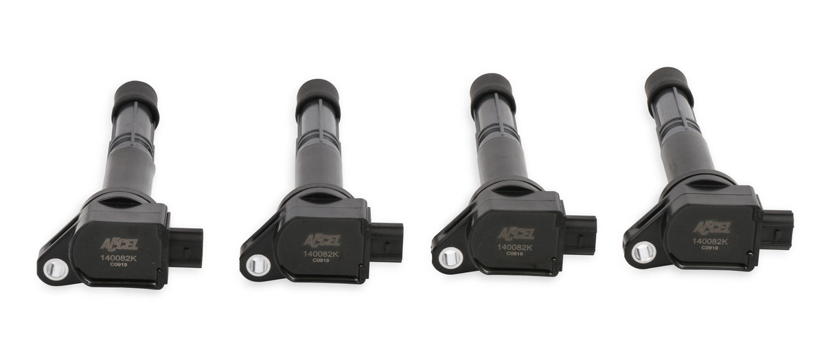 Ignition Coil - 2008-2015 Honda and Acura 2.4L, 4-cylinder, Black, 4-Pack - Fits 2008 - 2015 Honda Civic, Crosstour, CR-V, Accord and Acura ILX with 2.4L, 4-cylinder engines.