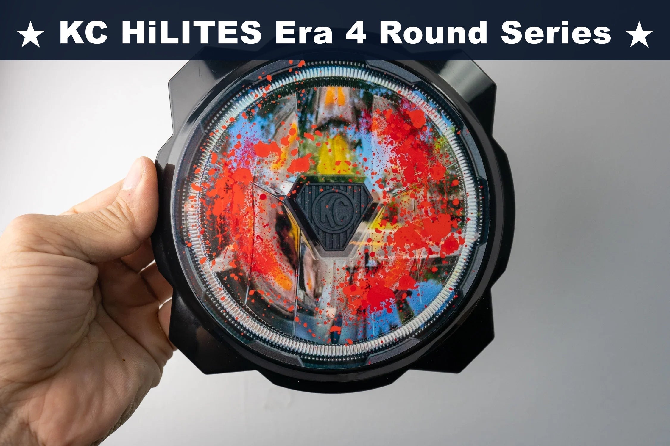 KC HiLITES Era 4 ROUND Series Light Cover Overlays - Universal