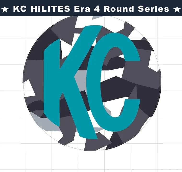 KC HiLITES Era 4 ROUND Series Light Cover Overlays - Universal