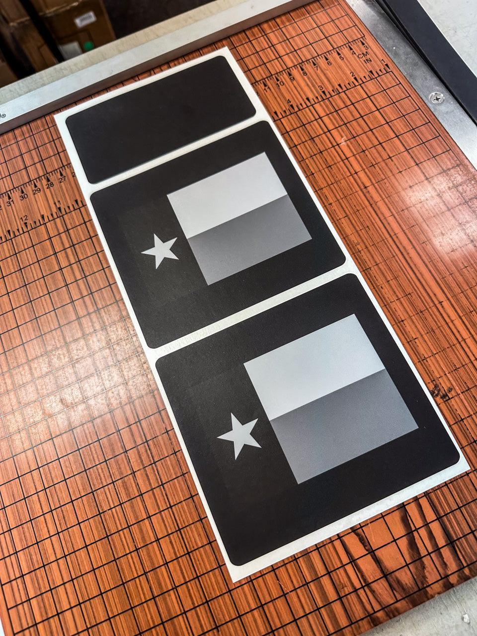 Flag Sun Visor Warning Overlays - 2021+ Bronco / 2024+ Ranger Raptor