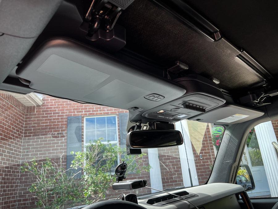 Flag Sun Visor Warning Overlays - 2021+ Bronco / 2024+ Ranger Raptor