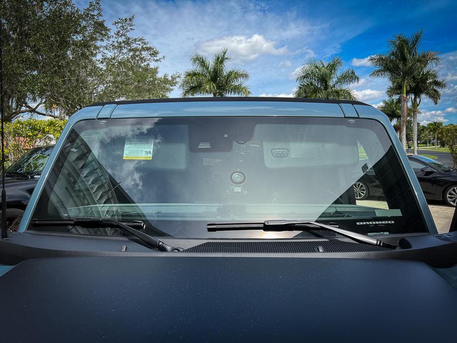 Flag Sun Visor Warning Overlays - 2021+ Bronco / 2024+ Ranger Raptor