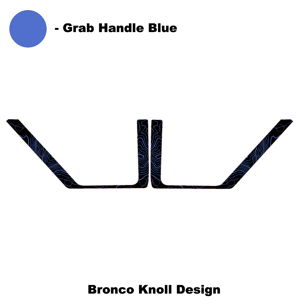 Topo Rear Door Net Trim Overlay Kit (Printed Series) - 2021+ Bronco