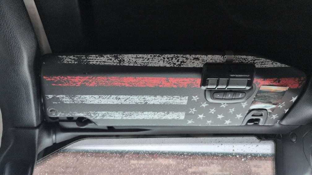 Freedom Series Sun Visor Overlays - 2018+ Wrangler JL / Gladiator JT
