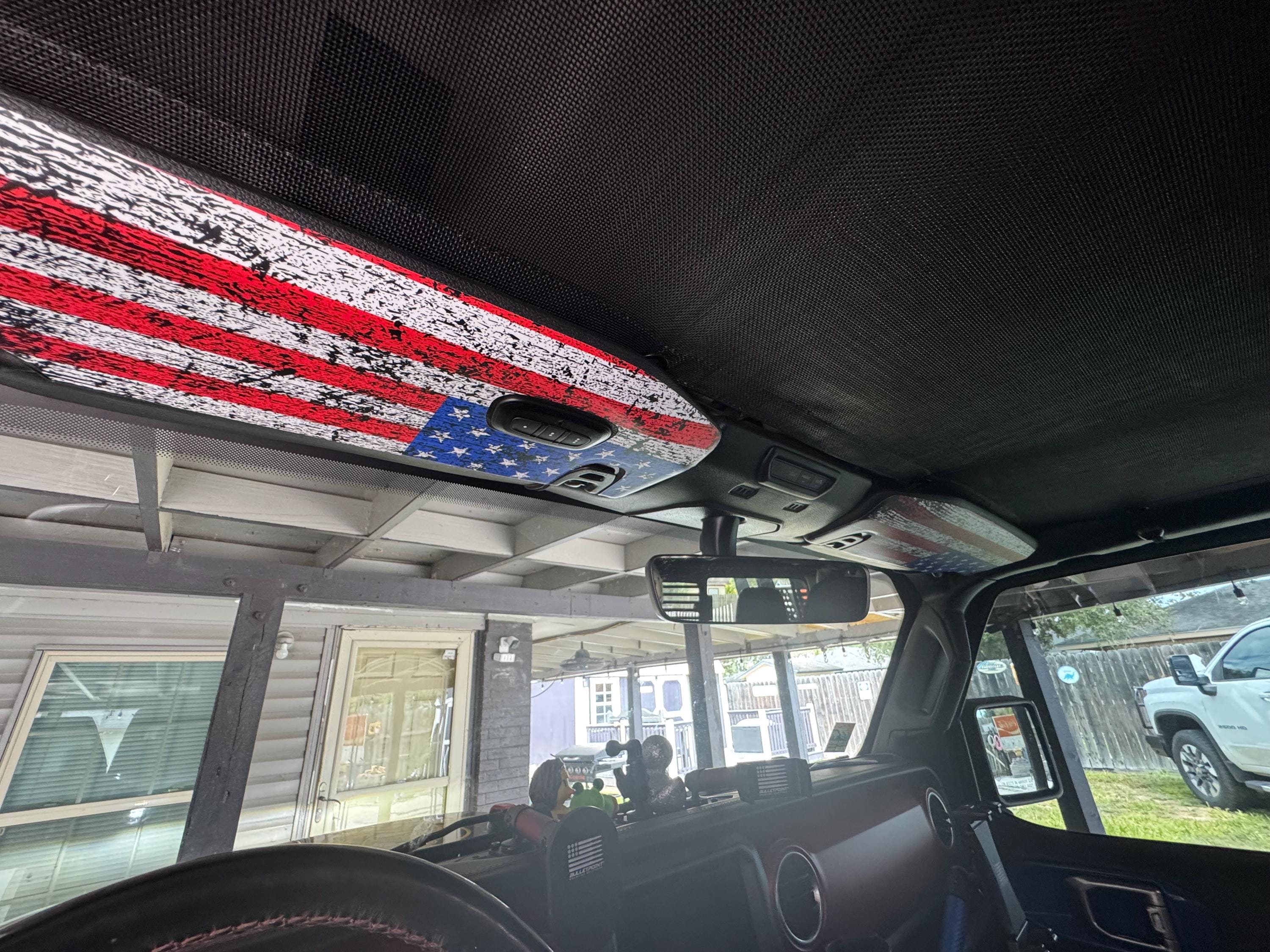Freedom Series Sun Visor Overlays - 2018+ Wrangler JL / Gladiator JT