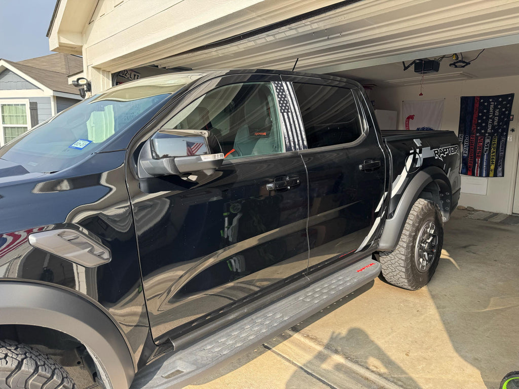 American Flag B Pillar Overlays - 2024+ Ranger