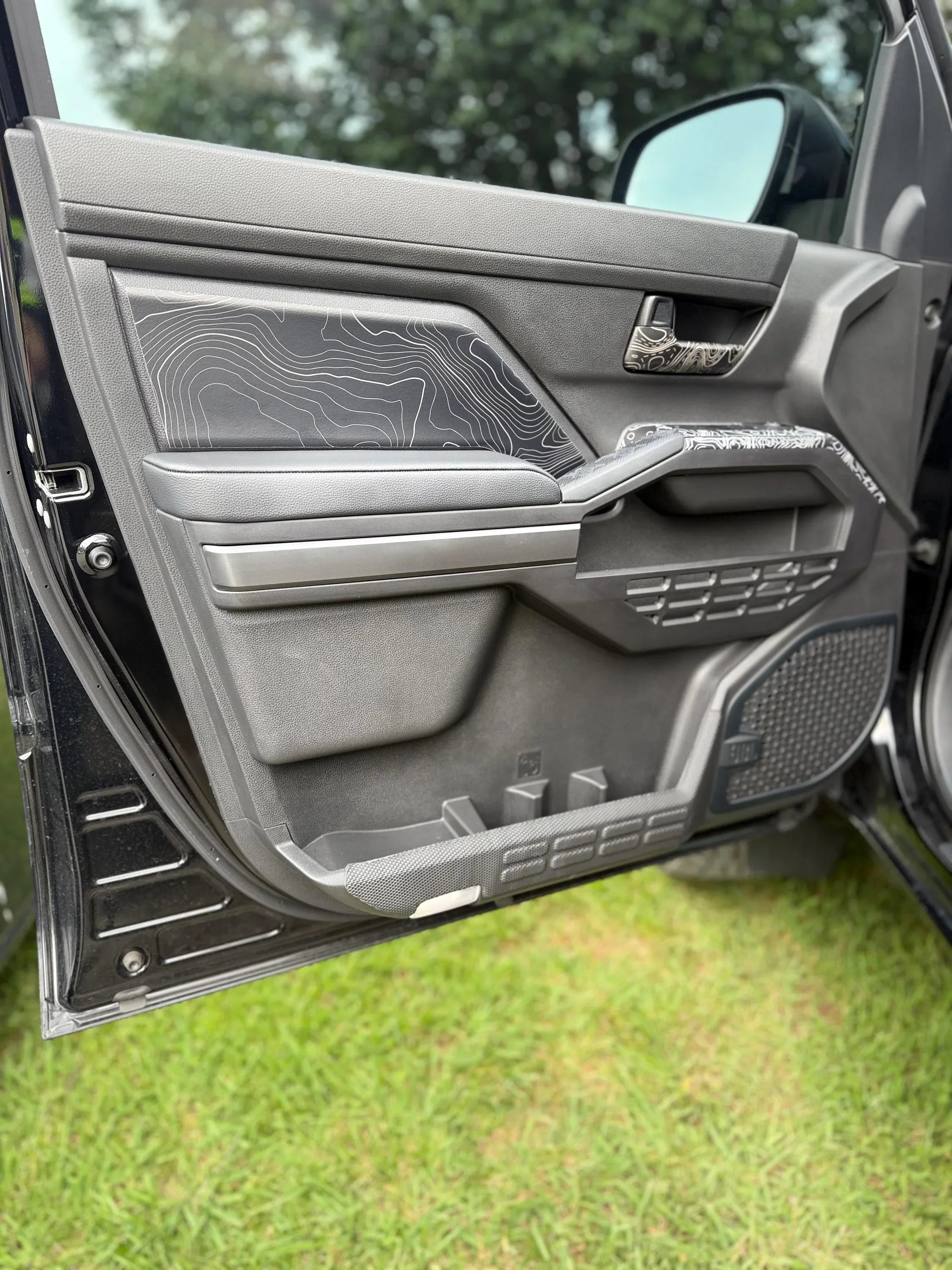 Topographic FRONT Door Armrest Panel Protection - 2024+ Tacoma / 2025+ 4Runner