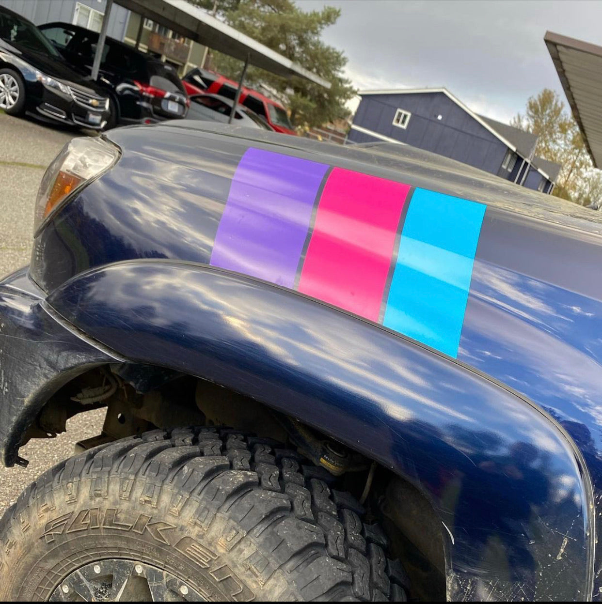 Large Universal Stripes