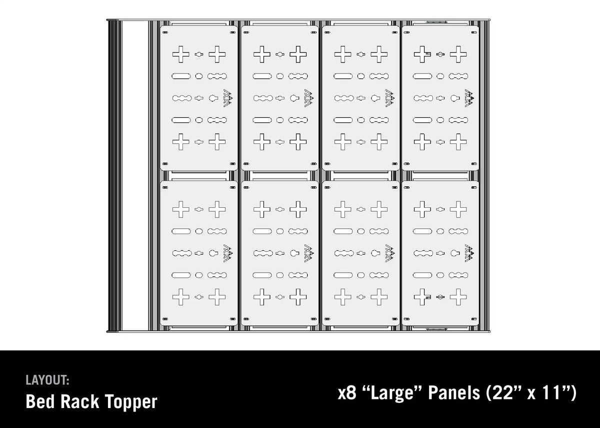 Jeep Gladiator Bed Rack - DRIFTR Topper (Add-on)