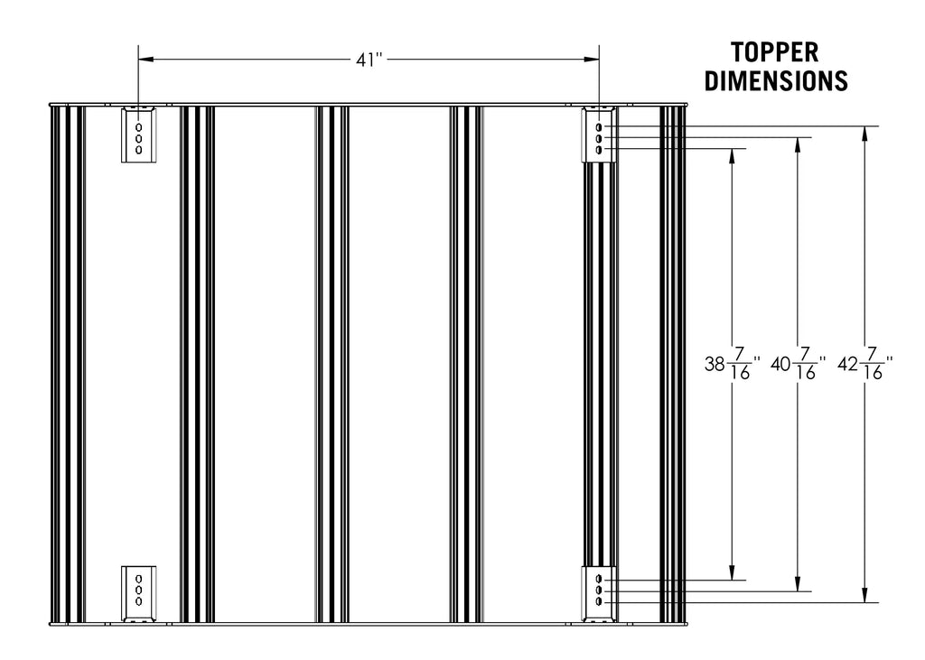 Jeep Gladiator Bed Rack - DRIFTR Topper (Add-on)