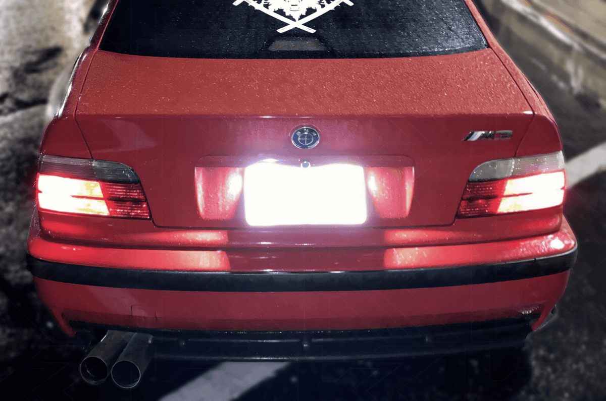 BMW E36 LED License Plate Lights  - Super Bright (1992–1999)