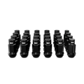 Steel Lug Nuts / Matte Black / + 4 Locking Lug Nuts